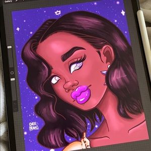 Prints of my drawing “Space Queen👸🏾”